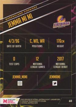 2019 Tap 'N' Play Suncorp Super Netball #60 Jemma Mi Mi Back